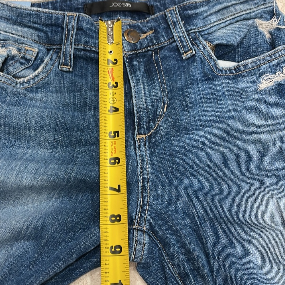 JOE’S “KEAGAN” FADED BLUE DISTRESSED SKINNY ANKLE JEANS SIZE 25 - Picture 7 of 12